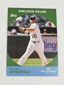 2022 Topps 582 Montgomery Club Baseball #17 - Sheldon Neuse - Oakland Athletics - Picture 1 of 2