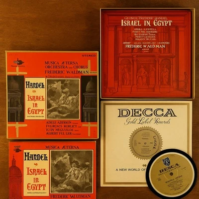 Handel – Israel in Egypt 2×LP Decca Gold Label DXSA 7178 Vintage Box Set Foto 1 de 4