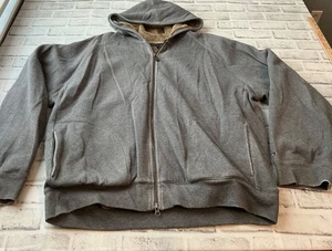 Tommy Hilfiger graue schwere Pullover Jacke mit Reißverschluss Sherpa XL TG XG - Bild 1 von 5