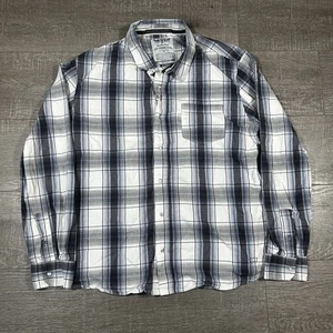 Camisa de hombre Levi Strauss XL a cuadros con botones a presión marca de dos caballos manga larga - Imagen 1 de 5