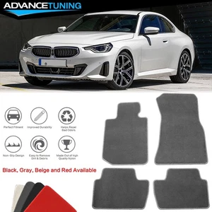 22-24 2 Series G42 G87 M2 230i M240i Nylon Floor Mats Carpet 4PCS Gray FOR:(BMW) - Foto 1 di 7
