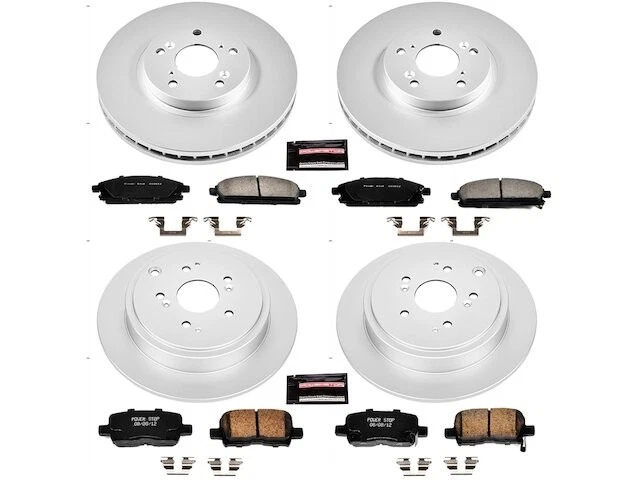 Kit de pastilhas de freio dianteiro e traseiro e rotor para 2003-2006 Acura MDX 2005 2004 VW323WN - Imagem 1 de 1