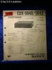 Sony Service Manual CDX 5040 / 5042 CD Radio (#2168)