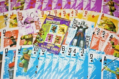 Nickelodeon TMNT Teenage Mutant Ninja Turtles Kids Jumbo Playing Cards 1 Set - Image 1 of 4