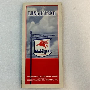 Aspiradora de aceite estándar de petróleo Long Island Mobilgas Socony mapa de 1939 - Imagen 1 de 19
