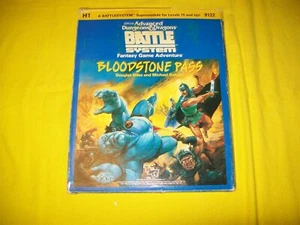 H1 BLOODSTONE PASS DUNGEONS & DRAGONS AD&D TSR 9122 - 2 WITH UNPUNCHED CHITS - Picture 1 of 2