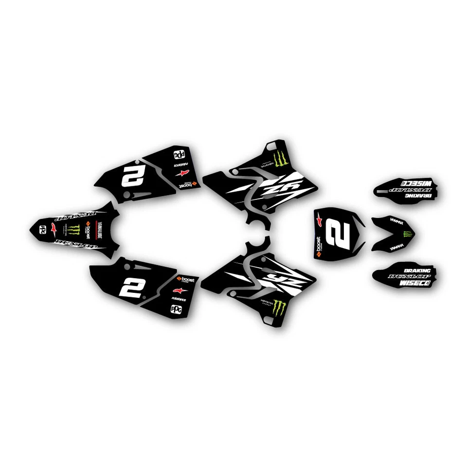 Kits de gráficos YZ125 YZ250 YAMAHA 2002-2021 Restyle Plastics se adapta a stock 2015-2021 Foto 1 de 1