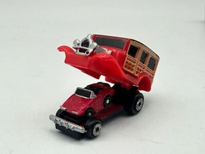 Galoob Micro Machines Insiders 1920's Ford Woody w/ Mini Mazda RX-7 Excellent - Picture 1 of 11