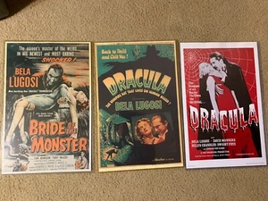 3 Horror Reproduktion Lobby Karten - Braut des Monsters - Dracula - Bild 1 von 4