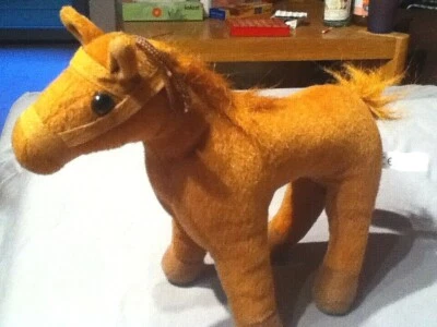 Pferd Reitpferd Paul Import Kuscheltier Stofftier Plüschtier 25 x 18 cm braun  - Bild 1 von 4