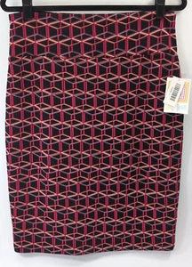 NWT LuLaRoe Size L Cassie Pencil Skirt Multicolor Geometric Stretch Skirt - Picture 1 of 6