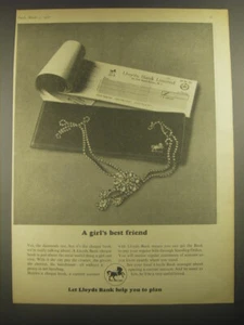 1967 Lloyds Bank Anzeige - Die beste Freundin eines Mädchens - Bild 1 von 1