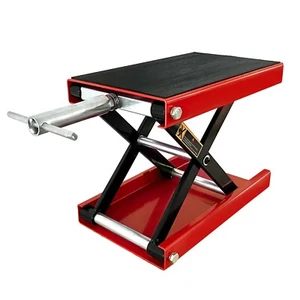 Motorcycle Bike ATV Wide Repair Deck Scissor Lift Jack Crank Hoist Stand 500kg - Picture 1 of 6