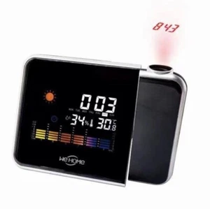 Sveglia da Comodino Digitale con Proiettore Igrometro Orologio Data - Foto 1 di 3
