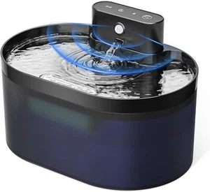 Fontana Per Cani Gatti con Sensore di Movimento Batteria 4200mAh 2,2L Silenzioso - Foto 1 di 7