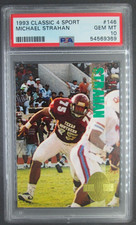 Michael Strahan 1993 Classic 4 Sport PSA 10 ROOKIE **LOW POP** RARE Giants HOF