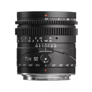 TTArtisan Tilt 50mm f/1.4 for Canon RF mount camera (EOS R, Full Frame) =Black= - Picture 1 of 4