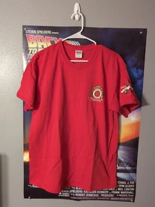 Memphis Fire Department Red T Shirt Memorial 2011 Men's Size L 9/11 - Picture 1 of 8