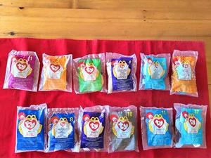 TY- McDonald's Teenie Beanie Babies - Juego completo en bolsas de 1-12 (1998-1999) - Imagen 1 de 11