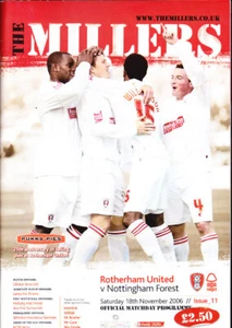 2006/07 ROTHERHAM UNITED V NOTTINGHAM FOREST 18-11-2006 League 1 - Picture 1 of 1