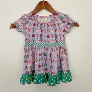 Matilda Jane Purple As You Wish School House Tunic Top Girls 6 - Picture 1 of 5