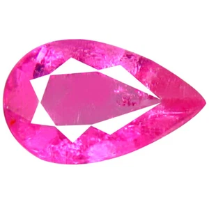 0,80 quilates AAA+ elegante forma de pera (8 x 5 mm) rubelita rosa rojiza turmalina - Imagen 1 de 1