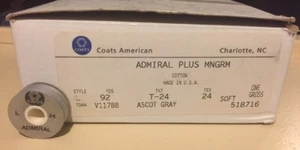 Lot of 66 Coats American Admiral Plus Mngrm L 24  92 YDS ASCOT GRAY LT GRAY - Picture 1 of 7