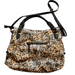 Jessica Simpson Large Animal Print Shoulder Handbag - Picture 1 of 13