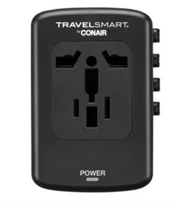 Conair Travel Smart Quick Charge All-in-One Adapter 4 USB-A ports & 1 USB-C port - Picture 1 of 9