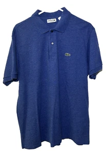Polo golf LACOSTE uomo taglia 6 XL manica corta colletto Devanlay blu Activewear - Foto 1 di 6