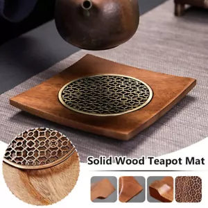 Chinese Wooden Tea Tray Solid Bamboo Tea Board Kung Fu Tea Tools for Cup Tray - Picture 1 of 27