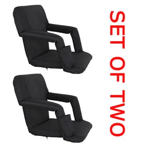 5 Liegepositionen 2er Set neigbar Stadionsitz Konzert Bleichstuhl - Bild 1 von 11