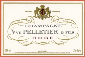 Etiquette Champagne rose (75cl)-Vve Pelletier et fils-Bar-sur-seine(10)-R.330 - Imagen 1 de 1