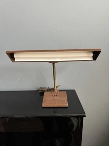 Vintage Sightmaster Adjustable Brown Lamp + Bulb - Art Specialty Co. Retro Works - Picture 1 of 8