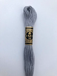 DMC 318 ' STEEL GREY (LIGHT) ' CROSS STITCH 8m SKEINS-THREADS FREE PP - Picture 1 of 4