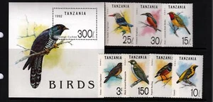 Tanzania Sc 978-85 NH Set+S/S of 1992 - Birds - Picture 1 of 1