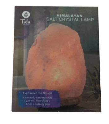  Lámpara de cristal de sal del Himalaya Tula Wellness Foto 1 de 3