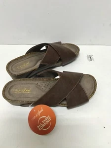 Naturalsoul "Kyra" bequeme Damen-Sandalen ─ Größe 10M ─ braun ─ 75 $ - Bild 1 von 5