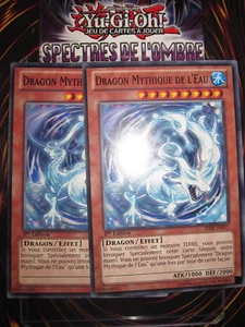 YU-GI-OH! COM DRAGON MYTHIQUE DE L'EAU X2 (PLAYSET) SHSP-FR011 NEUF MINT FR ED 1 - Picture 1 of 1