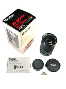 Great NIKON N/AI-S MOUNT VIVITAR 28-85mm F/3.5 ZOOM LENS In Original Box, Manual - Picture 1 of 7