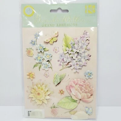 K&Company 剪贴簿贴纸 Brenda Walton 花大粘合剂 尺寸 — 第 1/4 张图片