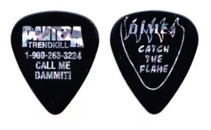 Pantera Dimebag Darrell Signature Black Guitar Pick 1996 Trendkill Tour Vintage - Picture 1 of 1