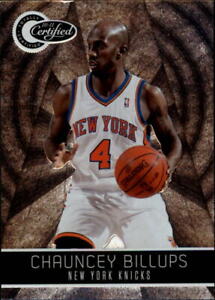 2010-11 Totally Certified Knicks Basketball Card #66 Chauncey Billups/1849