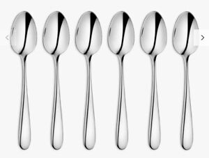 6x Tea Spoon Cutlery Stainless Steel Silver Teaspoons Tea Spoons