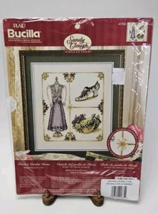 Plaid Bucilla Cross Stitch Kit ~ Gloria's Garden Dress by Sandy Clough #43505 - Picture 1 of 6