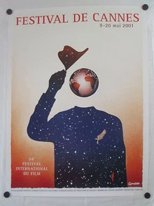 CANNES FILM FESTIVAL 2001  ORIGINAL OFFICIAL POSTER 32" X 24" MINT - Picture 1 of 1