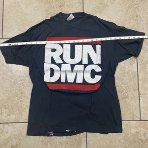 Run Dmc Adidas Collaboration Rougher Than Tougher Than Vintage T Shirt 1980’s - Picture 1 of 6