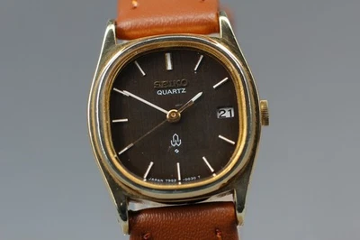 Vintage [Exc+5] New Batt SEIKO 902-5010 Gold Black 23mm SGP Ladies Watch JAPAN - image 1 of 4