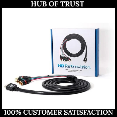 hd retrovision playstation 2/3 (ps2/ps3) premium ypbpr component video cable - Image 1 of 4