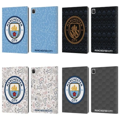 MANCHESTER CITY MAN CITY FC 2020/21 BADGE KIT LEATHER BOOK CASE FOR APPLE iPAD - Image 1 of 4